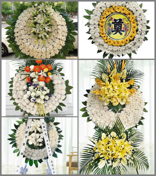 湖北孝感市大悟县大新镇上河村花圈速递